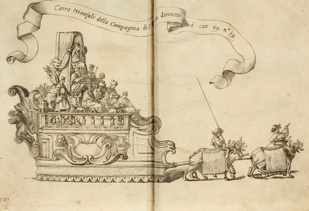 An illustration from Relatione di Alfonso Isachi intorno l'origine, solennità, traslatione, et miracoli della Madonna di Reggio, 1619, leaf 265