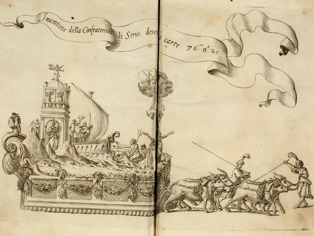 An illustration from Relatione di Alfonso Isachi intorno l'origine, solennità, traslatione, et miracoli della Madonna di Reggio, 1619, leaf 269
