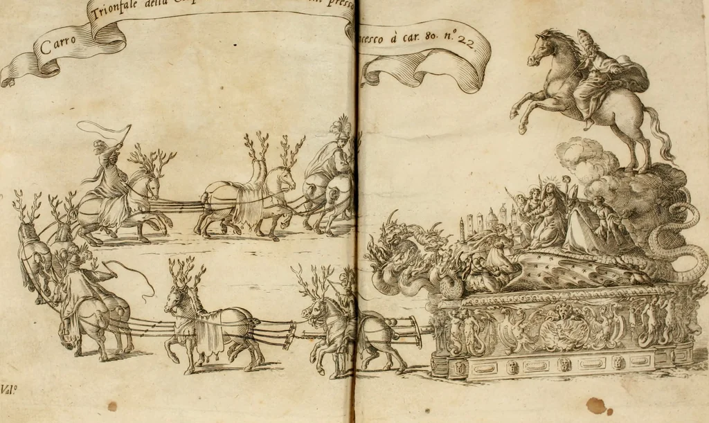 An illustration from Relatione di Alfonso Isachi intorno l'origine, solennità, traslatione, et miracoli della Madonna di Reggio, 1619, leaf 271