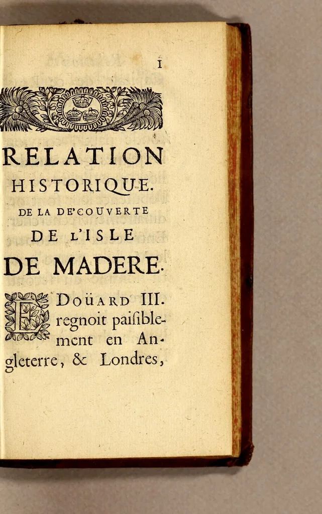 An illustration from Relation historique de la découverte de l'isle de Madere., 1671, leaf 21