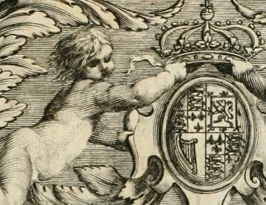An illustration from A relation in form of journal of the voiage and residence which the most excellent and most mighty prince Charles the II, King of Great Britain, &c hath made in Holland from the 25 of May to the 2 of June, 1660, 1660, leaf 14