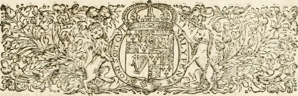An illustration from A relation in form of journal of the voiage and residence which the most excellent and most mighty prince Charles the II, King of Great Britain, &c hath made in Holland from the 25 of May to the 2 of June, 1660, 1660, leaf 144