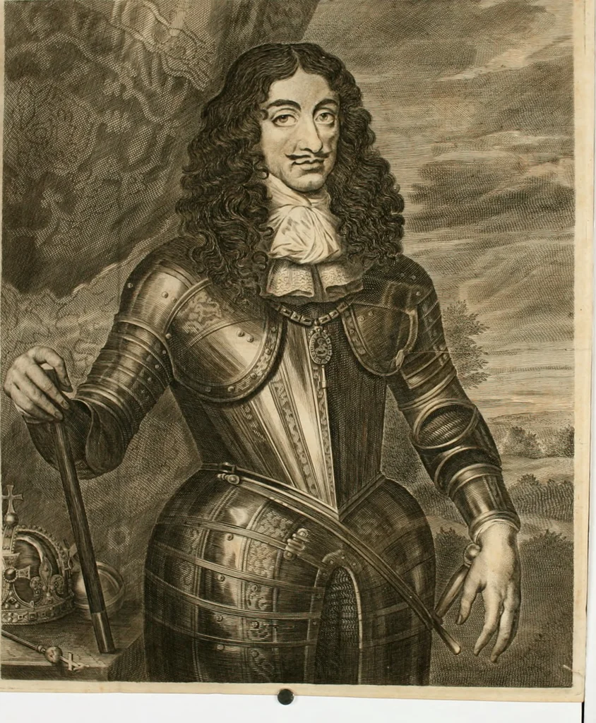 An illustration from A relation in form of journal of the voiage and residence which the most excellent and most mighty prince Charles the II, King of Great Britain, &c hath made in Holland from the 25 of May to the 2 of June, 1660, 1660, leaf 8