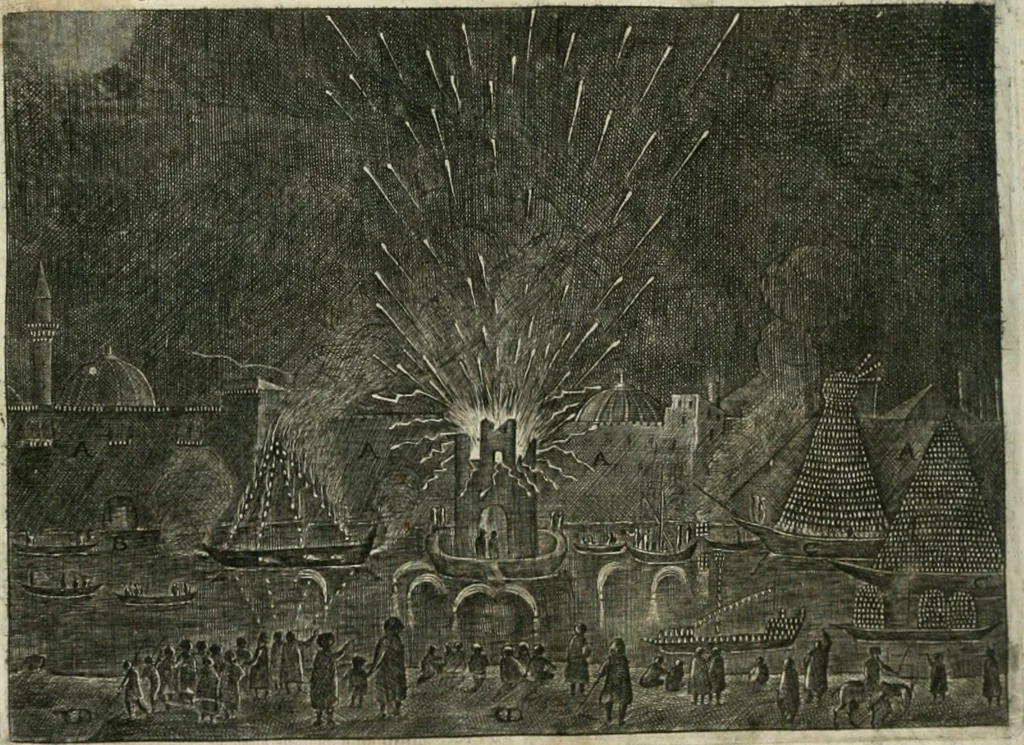 An illustration from A relation of a journey begun An: Dom: 1610. Fovre bookes. Containing a description of the Turkish Empire, of Ægypt, of the Holy Land, of the remote parts of Italy, and ilands adioyning, 1621, leaf 103
