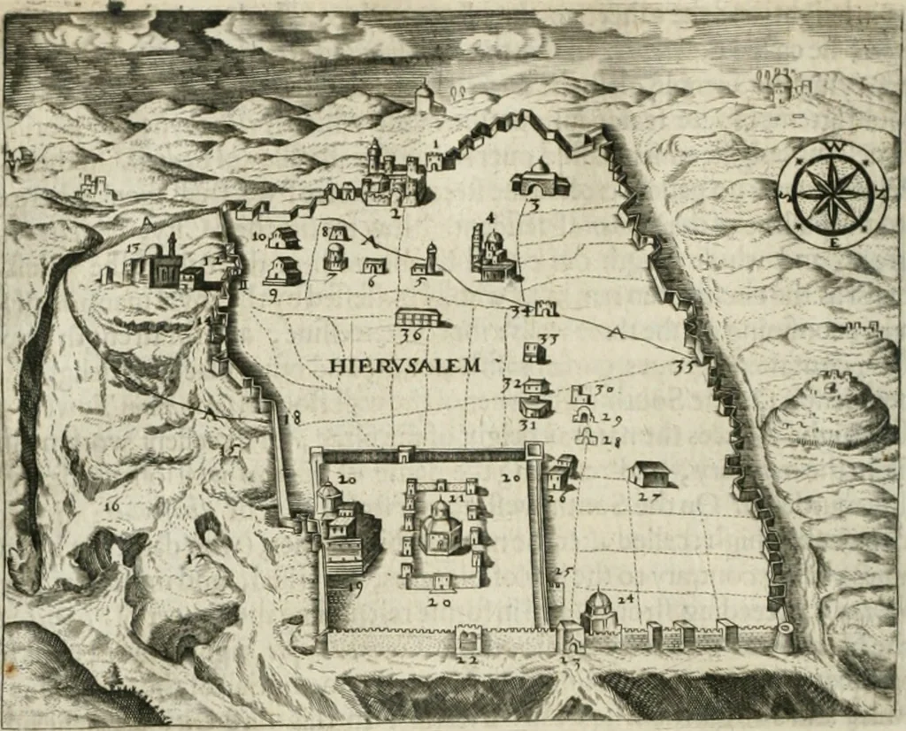 An illustration from A relation of a journey begun An: Dom: 1610. Fovre bookes. Containing a description of the Turkish Empire, of Ægypt, of the Holy Land, of the remote parts of Italy, and ilands adioyning, 1621, leaf 165