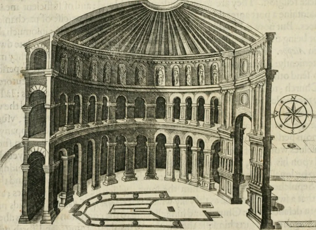 An illustration from A relation of a journey begun An: Dom: 1610. Fovre bookes. Containing a description of the Turkish Empire, of Ægypt, of the Holy Land, of the remote parts of Italy, and ilands adioyning, 1621, leaf 167