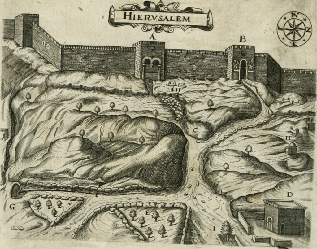 An illustration from A relation of a journey begun An: Dom: 1610. Fovre bookes. Containing a description of the Turkish Empire, of Ægypt, of the Holy Land, of the remote parts of Italy, and ilands adioyning, 1621, leaf 197