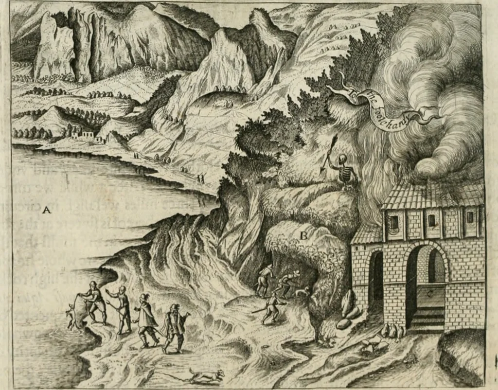 An illustration from A relation of a journey begun An: Dom: 1610. Fovre bookes. Containing a description of the Turkish Empire, of Ægypt, of the Holy Land, of the remote parts of Italy, and ilands adioyning, 1621, leaf 273