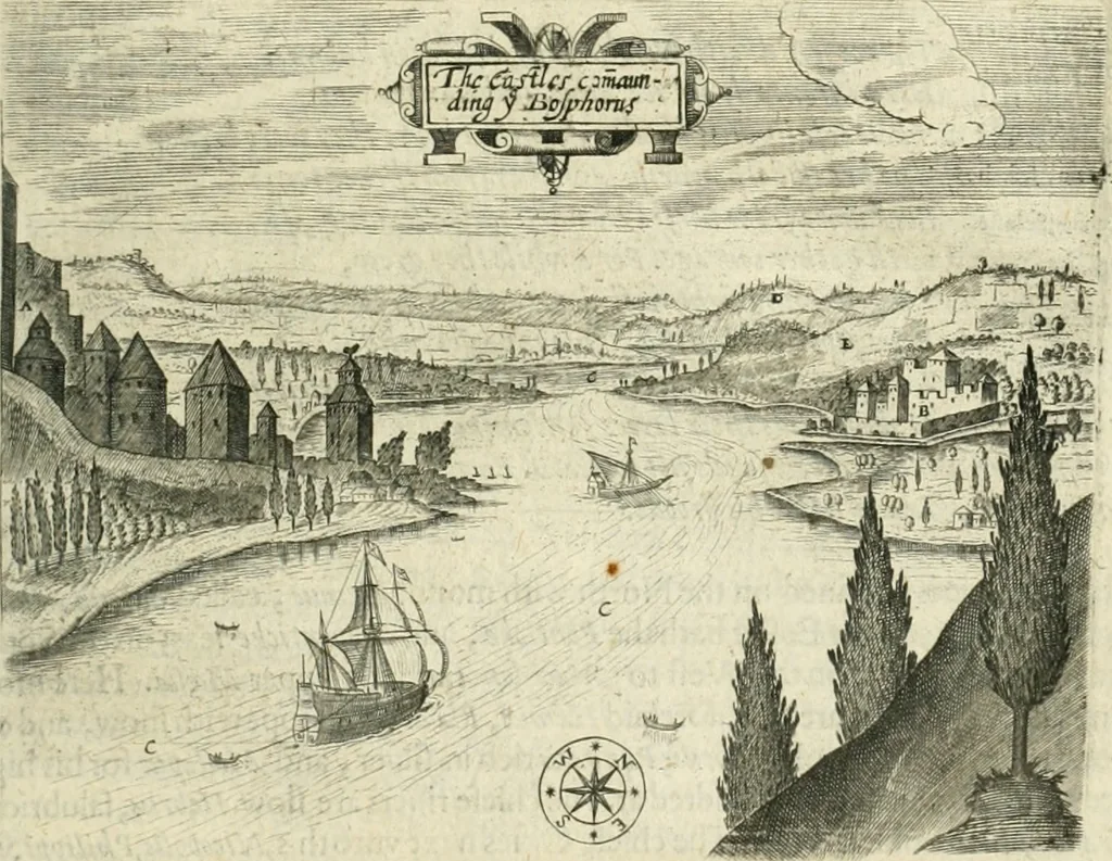 An illustration from A relation of a journey begun An: Dom: 1610. Fovre bookes. Containing a description of the Turkish Empire, of Ægypt, of the Holy Land, of the remote parts of Italy, and ilands adioyning, 1621, leaf 48