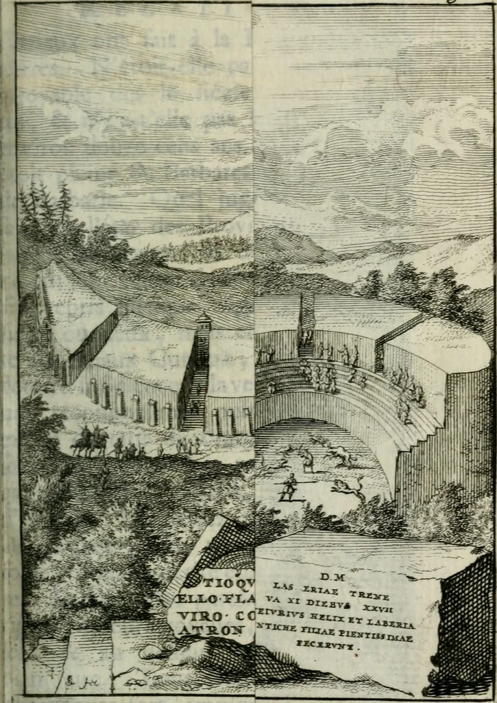 An illustration from Relations historiques et curieuses de voyages en Allemagne, Angleterre, Hollande, Boheme, Suisse, &c., 1695, leaf 130