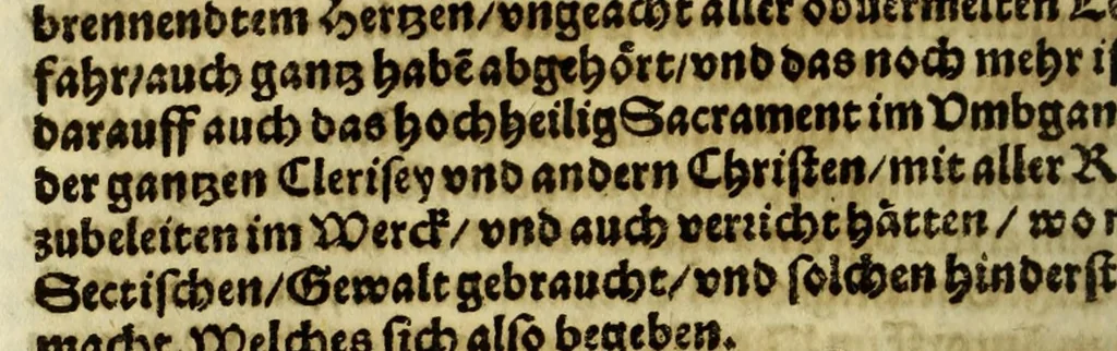 An illustration from Relation vnd gründtlicher Bericht von dess Königreichs Voxu im japonischen Keyserthumb gottseliger Bekehrung, vnd dessentwegen aussgefertigter Ambasciada an Päbst: Heil: gen Rom Paulum den Fünfften, vnd an die Cathol: May: Philip ... Anno 1615. Durch R.P.F. Ludovicum Sotelum S. Francisci Ordens der Discaltzen, oder Parfüsser : vnd ... Don: Rocuyemon Faxecura ..., 1617, leaf 182