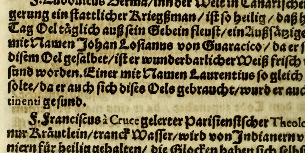 An illustration from Relation vnd gründtlicher Bericht von dess Königreichs Voxu im japonischen Keyserthumb gottseliger Bekehrung, vnd dessentwegen aussgefertigter Ambasciada an Päbst: Heil: gen Rom Paulum den Fünfften, vnd an die Cathol: May: Philip ... Anno 1615. Durch R.P.F. Ludovicum Sotelum S. Francisci Ordens der Discaltzen, oder Parfüsser : vnd ... Don: Rocuyemon Faxecura ..., 1617, leaf 250
