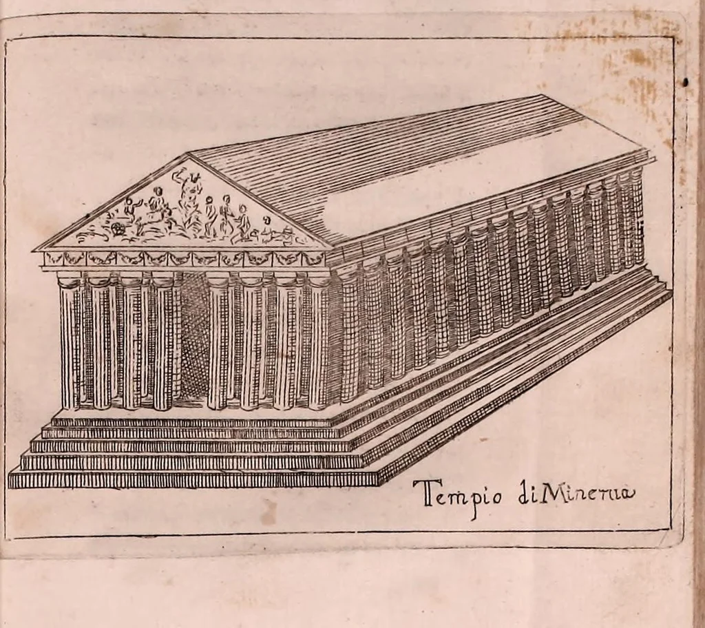 An illustration from Relazione della città d'Athene : colle prouincie dell' Attica, Focia, Beozia, e Negroponte, ne' tempi, che furono queste passeggiate, 1688, leaf 85