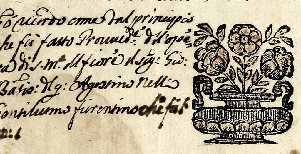 An illustration from Relazione delle sante reliquie della Chiesa Metropolitana della città di Firenze, 1685, leaf 5