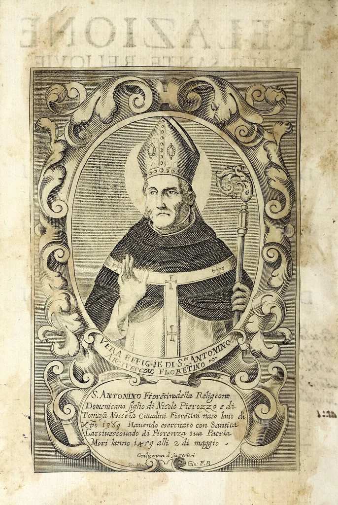 An illustration from Relazione delle sante reliquie della Chiesa Metropolitana della città di Firenze, 1685, leaf 6