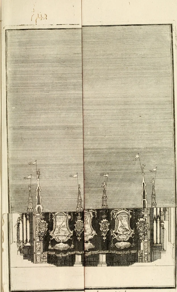 An illustration from Relazione delle solenni esequie celebrate nel Duomo di Milano a Sua Maestà la reina di Sardigna Polissena Giovanna Cristina, 1735, leaf 50
