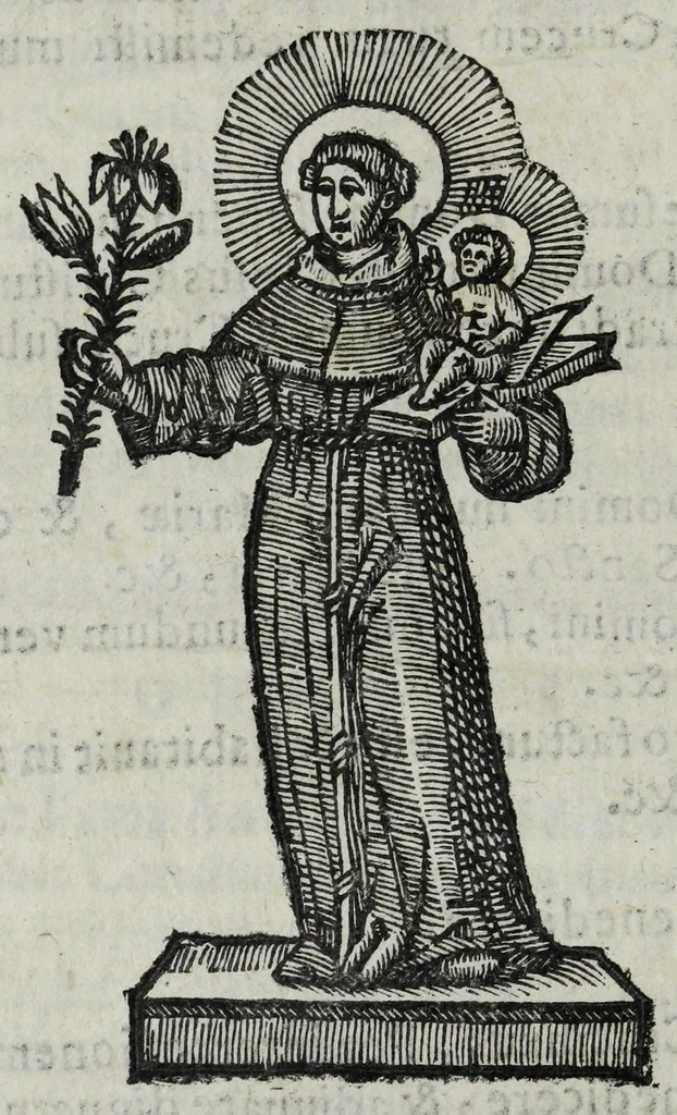 An illustration from Relazioni del gran santo di Padoua Antonio, e dell' alte sue marauiglie, così auanti come doppo morte, diuise in duo libri, 1654, leaf 224