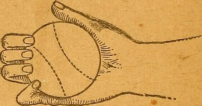 An illustration from The reliable book of outdoor games. Containing official rules for playing base ball, foot ball, cricket, lacrosse, tennis, croquet, etc, 1893, leaf 11