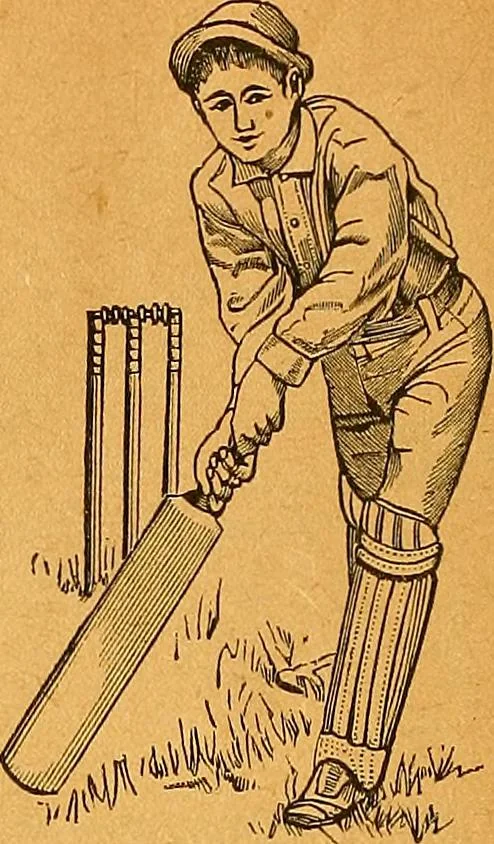 An illustration from The reliable book of outdoor games. Containing official rules for playing base ball, foot ball, cricket, lacrosse, tennis, croquet, etc, 1893, leaf 25