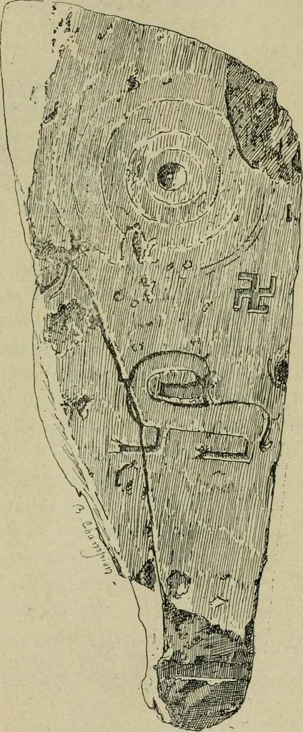 An illustration from La religion des Gaulois : les Druides et la druidisme : leçons professées à l'École du Louvre en 1896, 1897, leaf 182