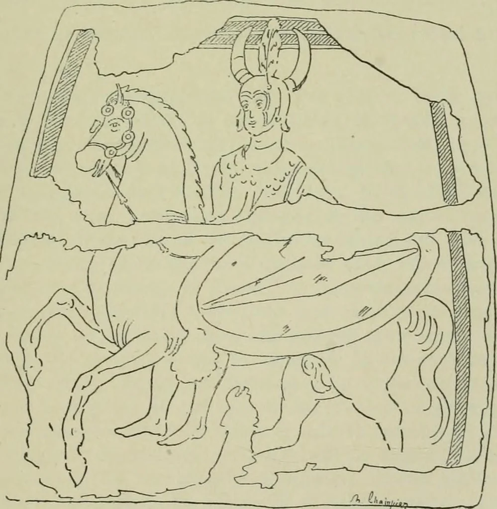 An illustration from La religion des Gaulois : les Druides et la druidisme : leçons professées à l'École du Louvre en 1896, 1897, leaf 218
