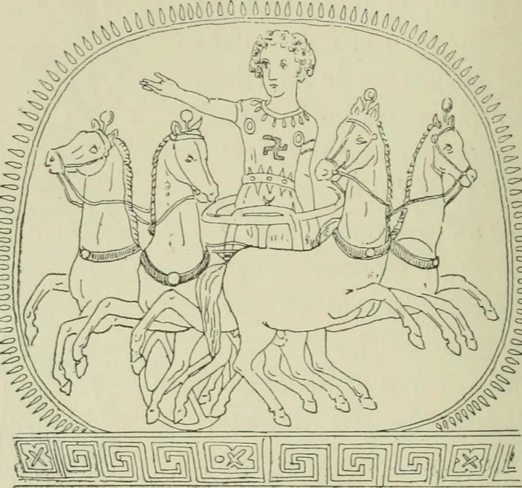 An illustration from La religion des Gaulois : les Druides et la druidisme : leçons professées à l'École du Louvre en 1896, 1897, leaf 225