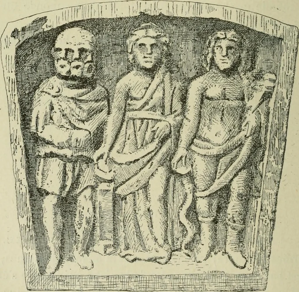 An illustration from La religion des Gaulois : les Druides et la druidisme : leçons professées à l'École du Louvre en 1896, 1897, leaf 381