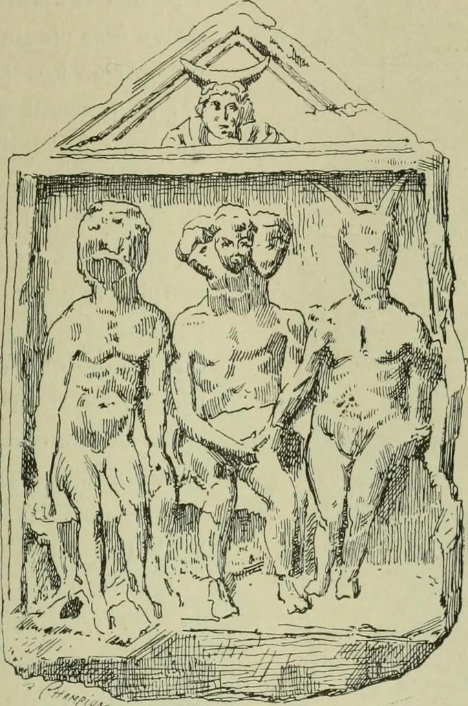 An illustration from La religion des Gaulois : les Druides et la druidisme : leçons professées à l'École du Louvre en 1896, 1897, leaf 384