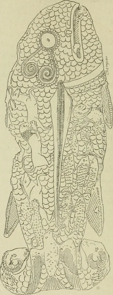 An illustration from La religion des Gaulois : les Druides et la druidisme : leçons professées à l'École du Louvre en 1896, 1897, leaf 417