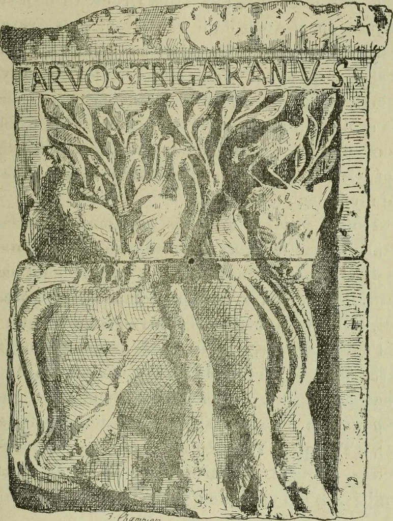 An illustration from La religion des Gaulois : les Druides et la druidisme : leçons professées à l'École du Louvre en 1896, 1897, leaf 422