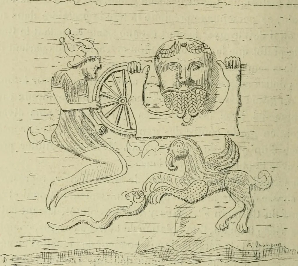 An illustration from La religion des Gaulois : les Druides et la druidisme : leçons professées à l'École du Louvre en 1896, 1897, leaf 441