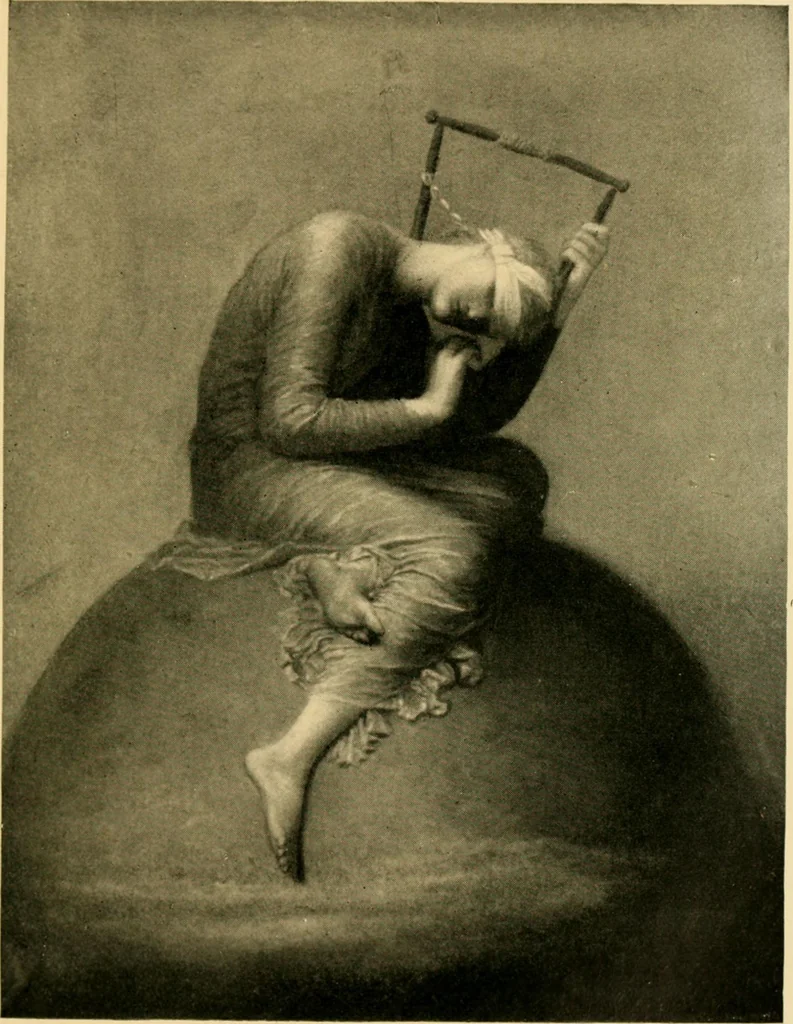 An illustration from Religion in recent art : expository lectures on Rossetti, Burne Jones, Watts, Holman Hunt and Wagner, 1905, leaf 140