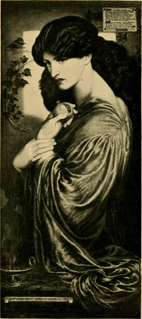 An illustration from Religion in recent art : expository lectures on Rossetti, Burne Jones, Watts, Holman Hunt and Wagner, 1905, leaf 36