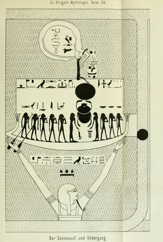 An illustration from Religion und Mythologie der alten Aegypter : nach den Denkmälern, 1890, leaf 249
