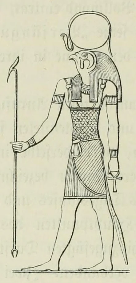 An illustration from Religion und Mythologie der alten Aegypter : nach den Denkmälern, 1890, leaf 270