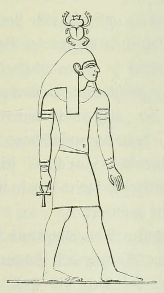 An illustration from Religion und Mythologie der alten Aegypter : nach den Denkmälern, 1890, leaf 271