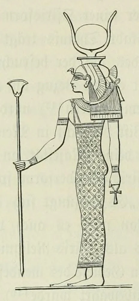 An illustration from Religion und Mythologie der alten Aegypter : nach den Denkmälern, 1890, leaf 346