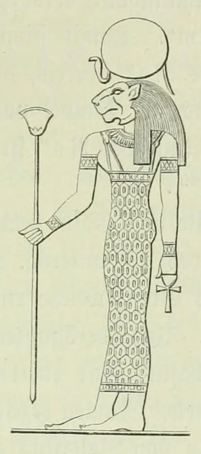 An illustration from Religion und Mythologie der alten Aegypter : nach den Denkmälern, 1890, leaf 365
