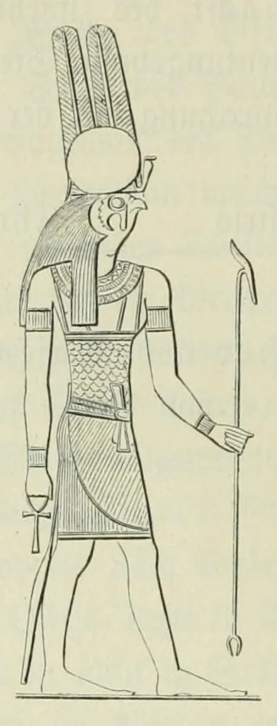 An illustration from Religion und Mythologie der alten Aegypter : nach den Denkmälern, 1890, leaf 600