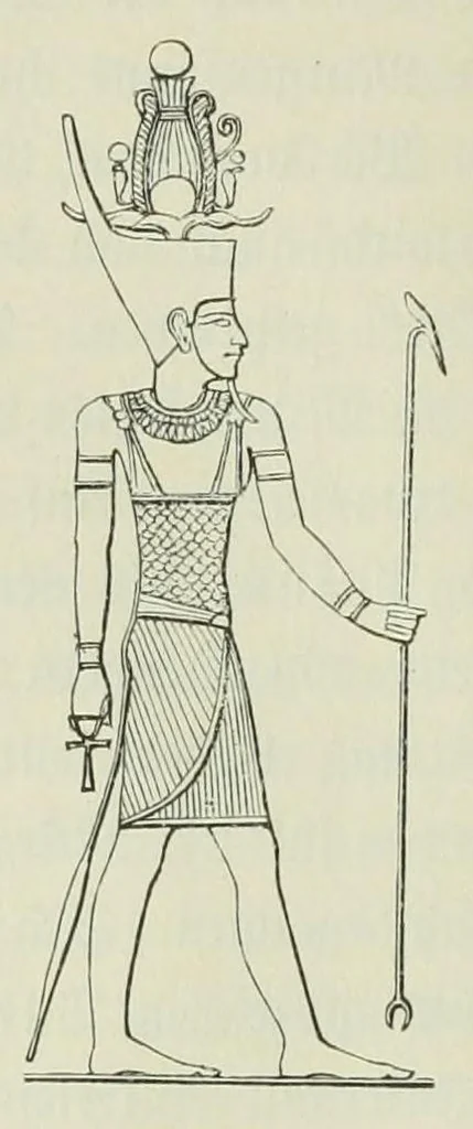 An illustration from Religion und Mythologie der alten Aegypter : nach den Denkmälern, 1890, leaf 610
