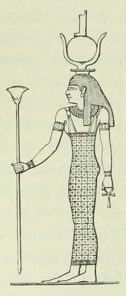 An illustration from Religion und Mythologie der alten Aegypter : nach den Denkmälern, 1890, leaf 677
