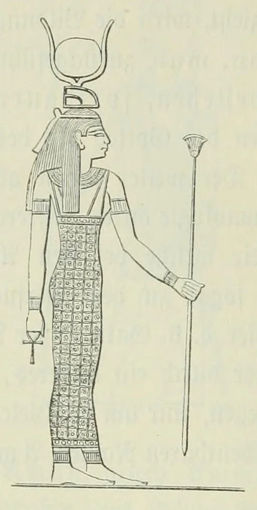 An illustration from Religion und Mythologie der alten Aegypter : nach den Denkmälern, 1890, leaf 716