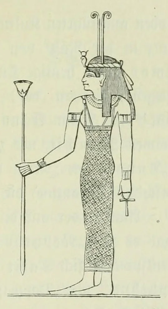 An illustration from Religion und Mythologie der alten Aegypter : nach den Denkmälern, 1890, leaf 771