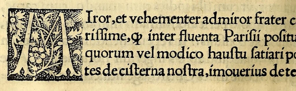 An illustration from Religiosissimi viri fratris Ioannis Raulin artium, et theologi[a]e professoris scientissimi Epistolarum grauissimis sententiis, vtilioribus consiliis, ac eruditione non minima refertissimarum, illustrium viroru[m] titulis splendicantiu[m] opus eximiu[m]. : Relligio, probitas, diuina scientia clarum hunc secere virum, comprobat istud opus, 1522, leaf 176