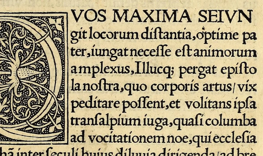An illustration from Religiosissimi viri fratris Ioannis Raulin artium, et theologi[a]e professoris scientissimi Epistolarum grauissimis sententiis, vtilioribus consiliis, ac eruditione non minima refertissimarum, illustrium viroru[m] titulis splendicantiu[m] opus eximiu[m]. : Relligio, probitas, diuina scientia clarum hunc secere virum, comprobat istud opus, 1522, leaf 25