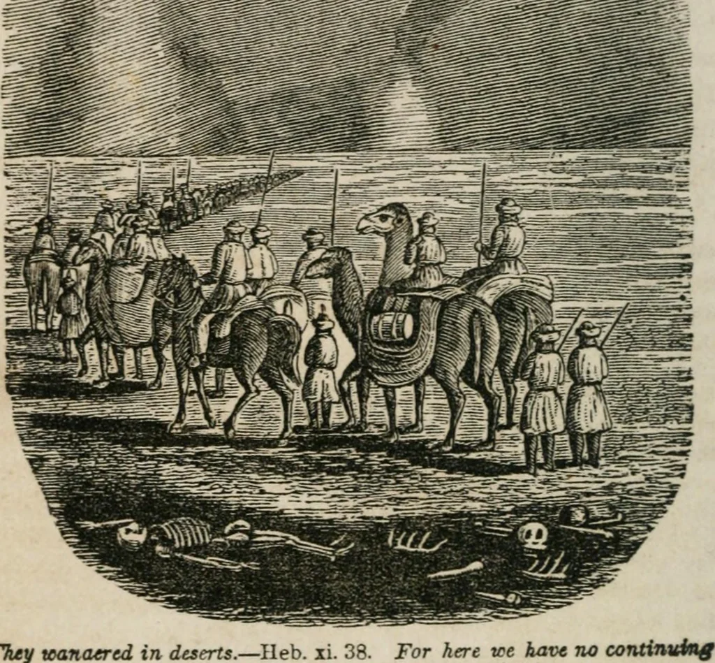An illustration from Religious allegories : being a series of emblematic engravings, with written explanations, miscellaneous observations, and religious reflections, designed to illustrate divine truth, in accordance with the cardinal principles of Christianity ..., 1848, leaf 117
