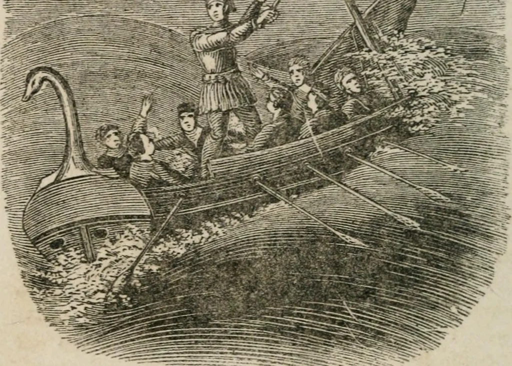 An illustration from Religious allegories : being a series of emblematic engravings, with written explanations, miscellaneous observations, and religious reflections, designed to illustrate divine truth, in accordance with the cardinal principles of Christianity ..., 1848, leaf 129