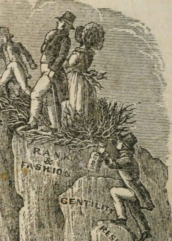 An illustration from Religious allegories : being a series of emblematic engravings, with written explanations, miscellaneous observations, and religious reflections, designed to illustrate divine truth, in accordance with the cardinal principles of Christianity ..., 1848, leaf 33