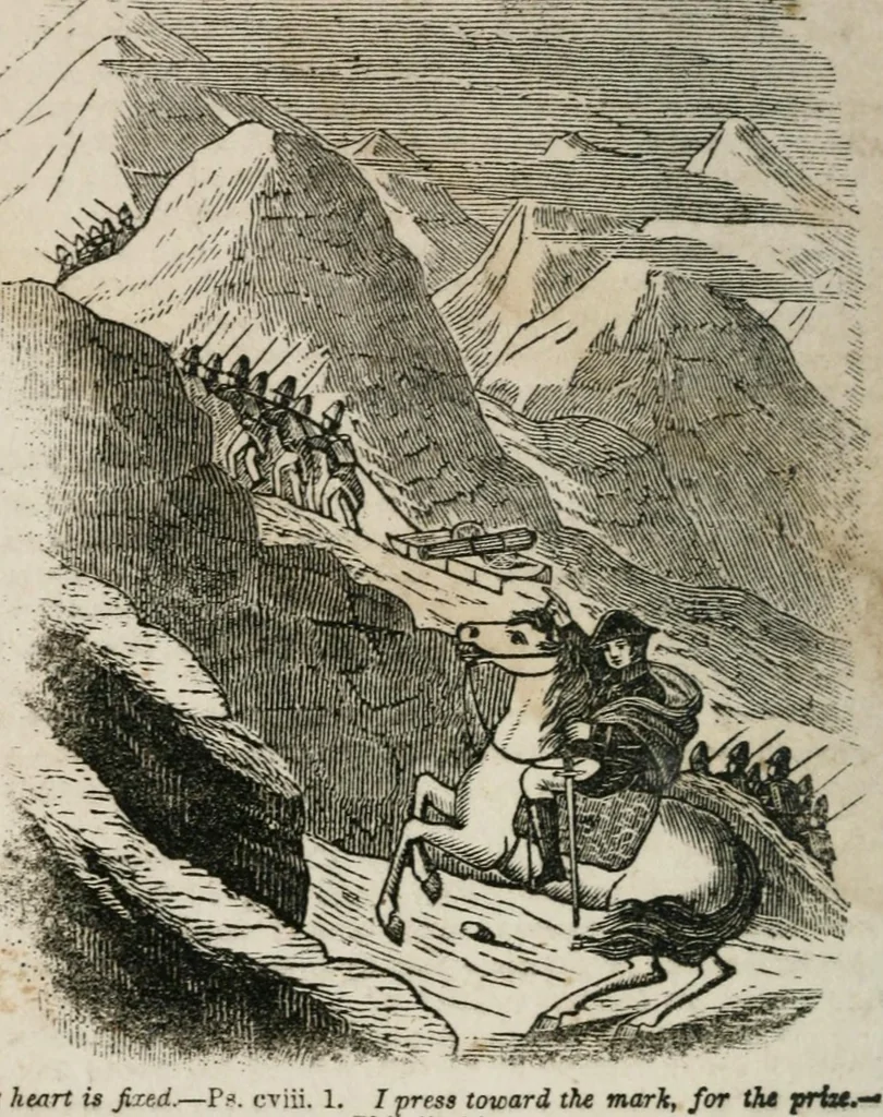 An illustration from Religious allegories : being a series of emblematic engravings, with written explanations, miscellaneous observations, and religious reflections, designed to illustrate divine truth, in accordance with the cardinal principles of Christianity ..., 1848, leaf 69