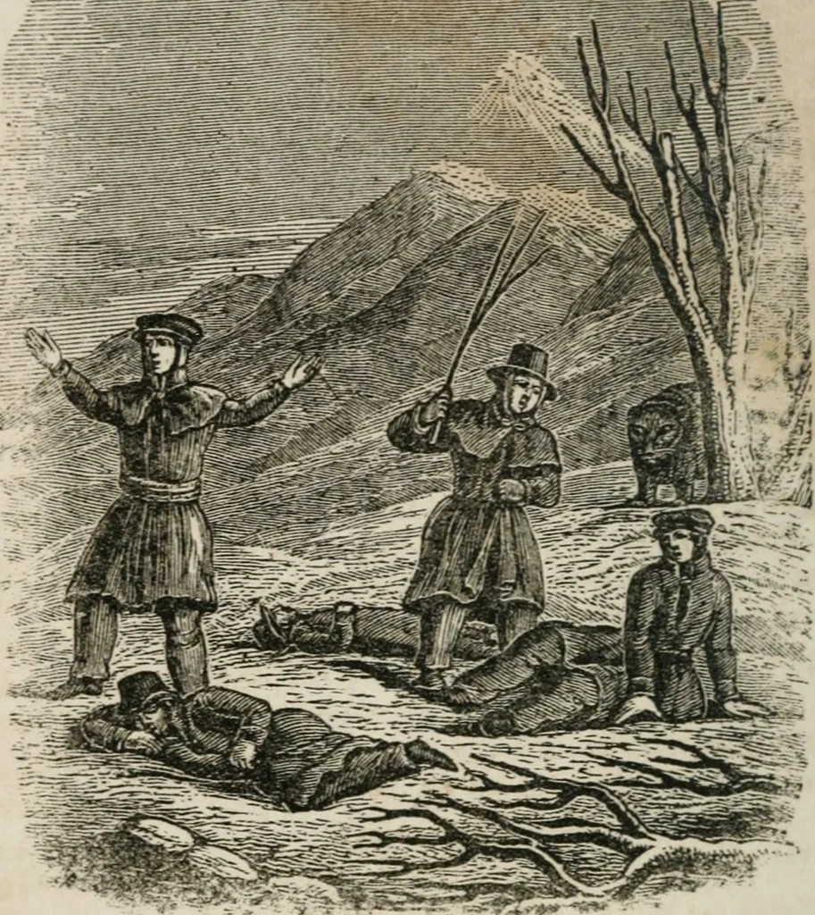 An illustration from Religious allegories : being a series of emblematic engravings, with written explanations, miscellaneous observations, and religious reflections, designed to illustrate divine truth, in accordance with the cardinal principles of Christianity ..., 1848, leaf 93